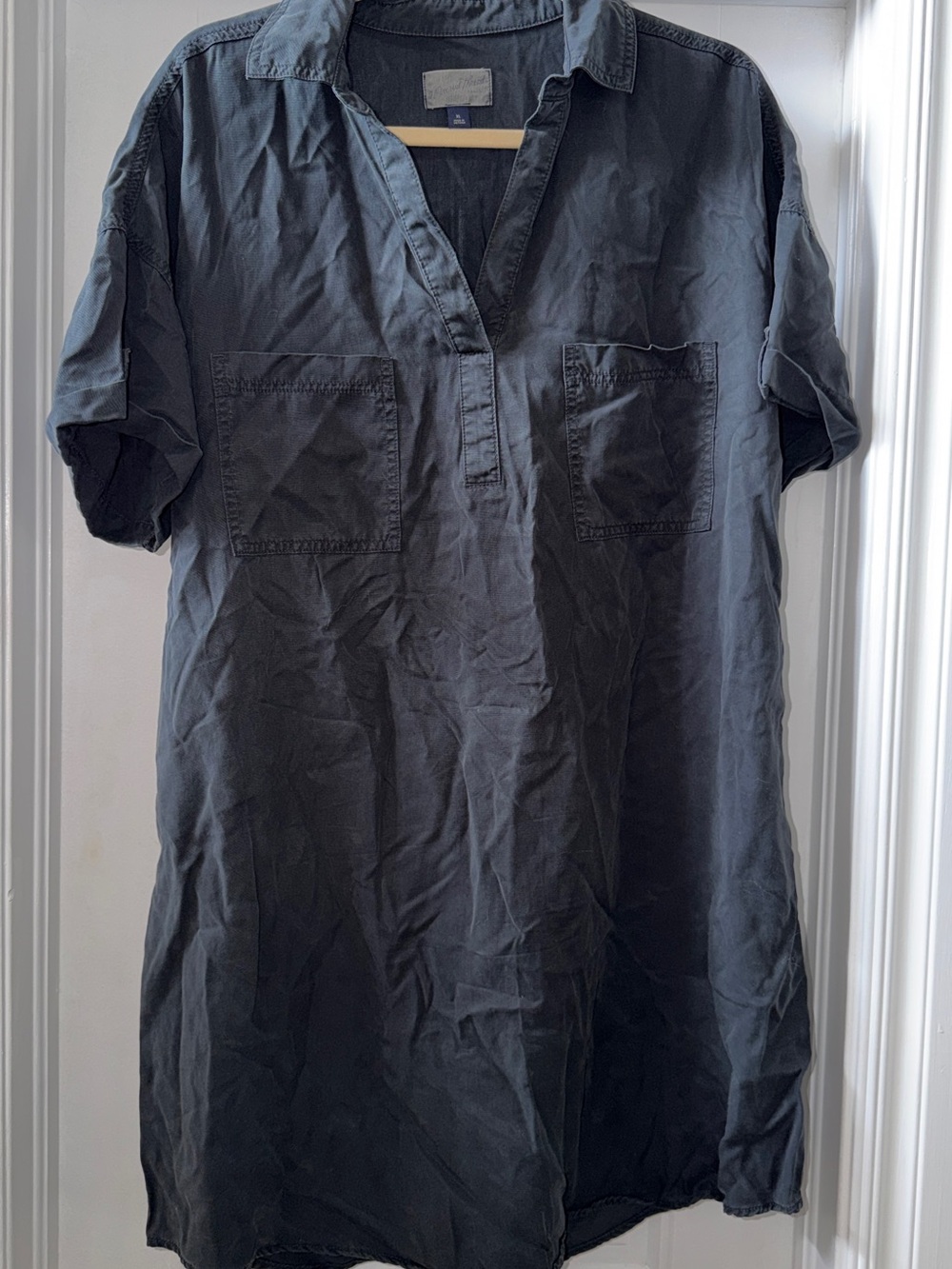 Universal Thread Charcoal Short-Sleeve Shirt Dress